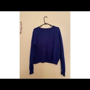 blue sweater